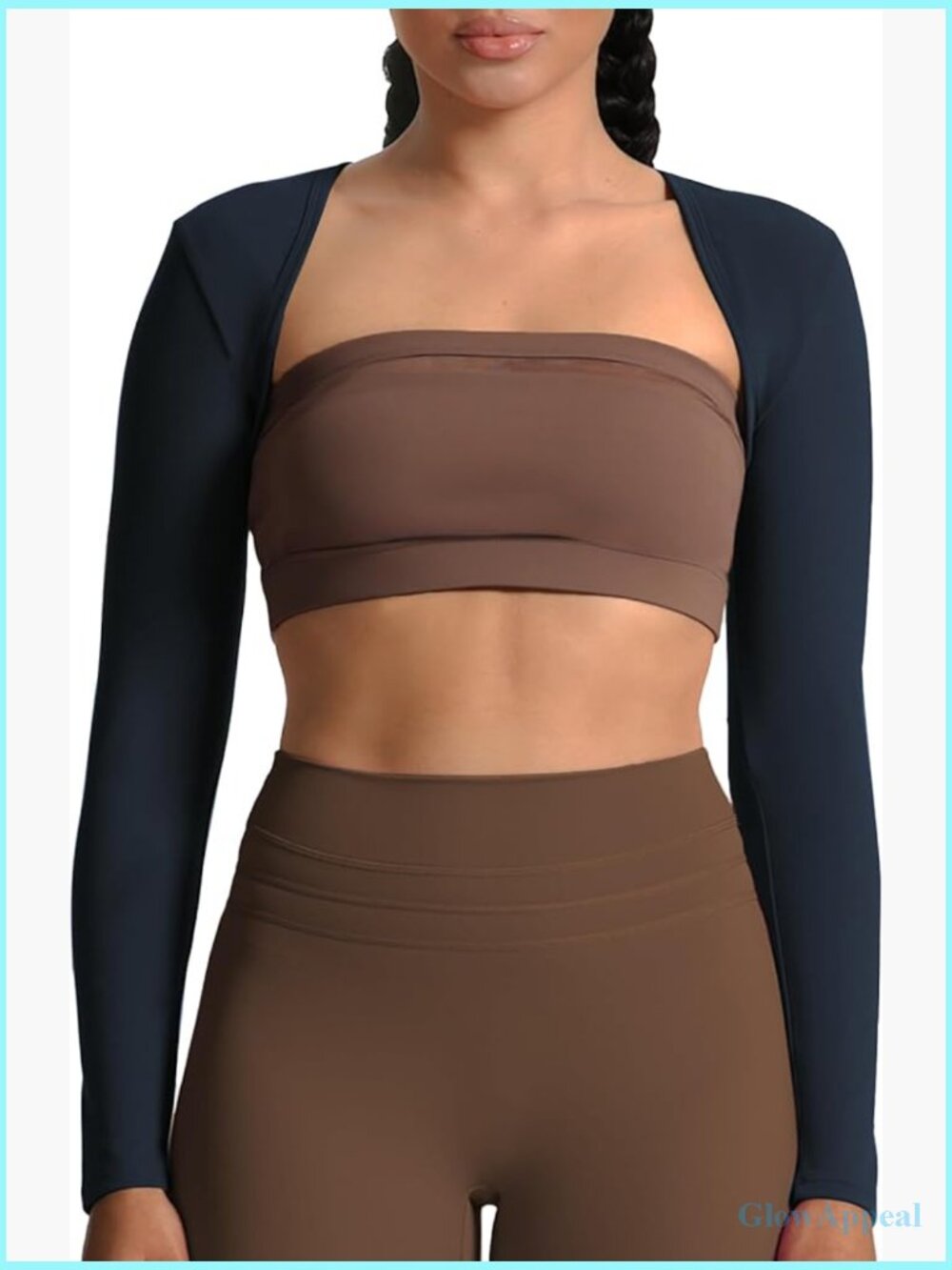 Women's Long Sleeve Open Front Bolero Shrug Crop Cardigan